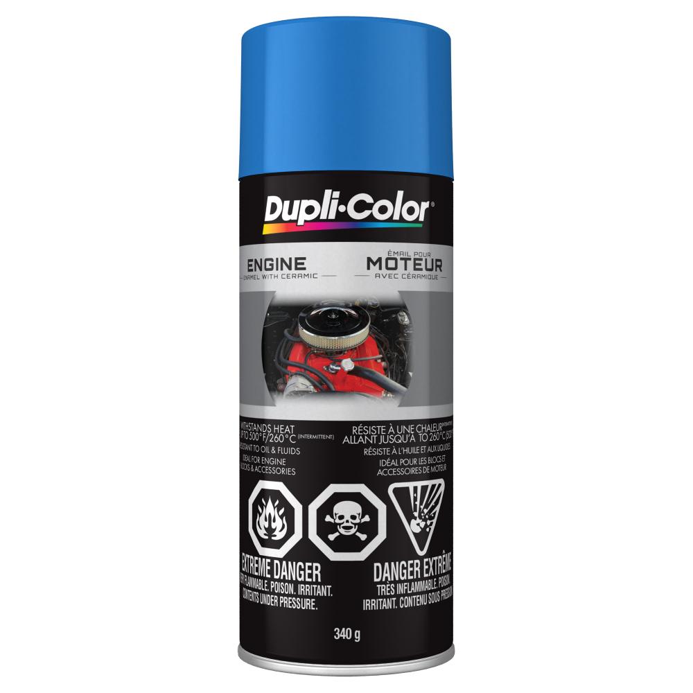 Dupli-Color Engine Enamel with Ceramic, Chrysler Blue, 12 oz.