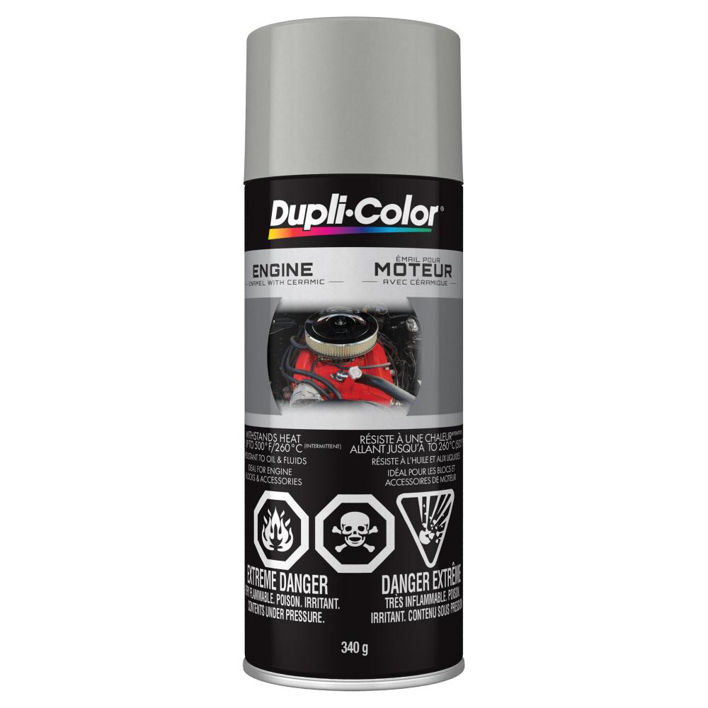 Dupli-Color Engine Enamel with Ceramic, Cast Coat Aluminum, 12 oz.