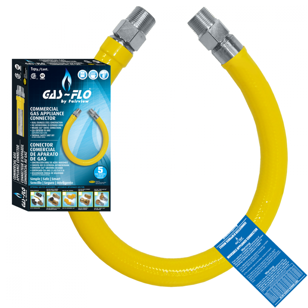 GAS APPLIANCE CONNECTORS MOVEABLE