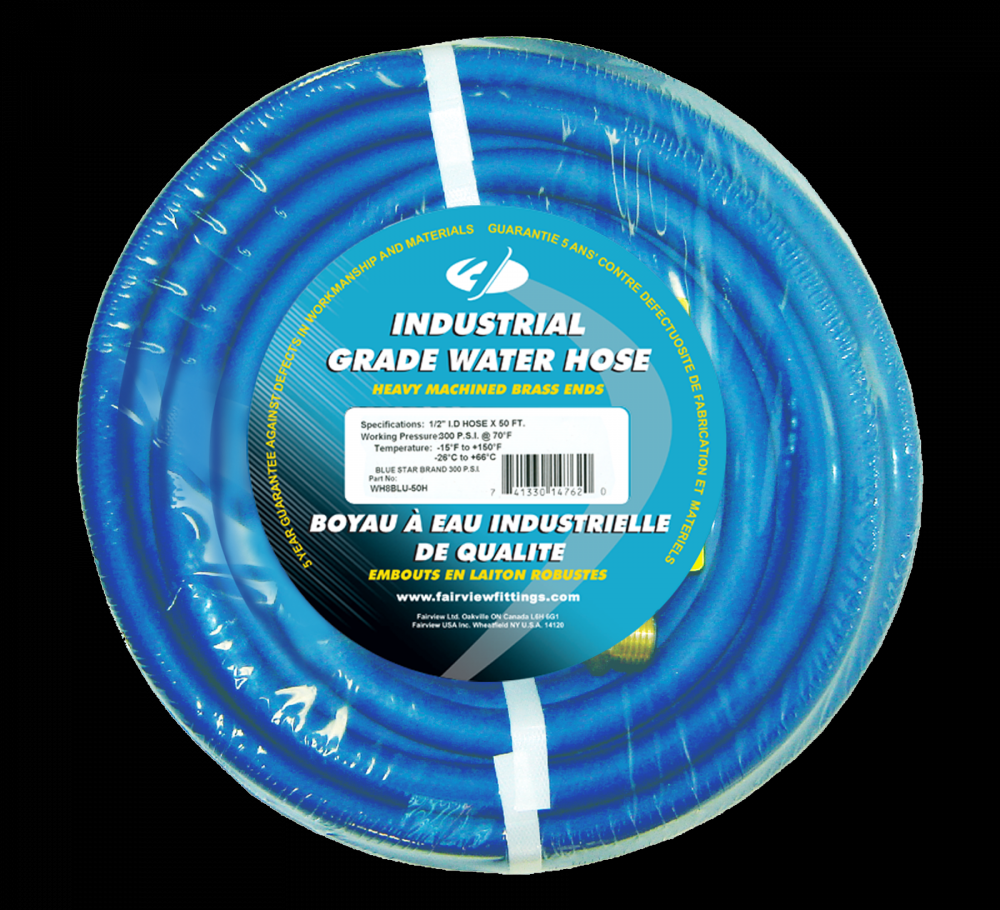 BLUE PVC WATER HOSE ASSEMBLIES