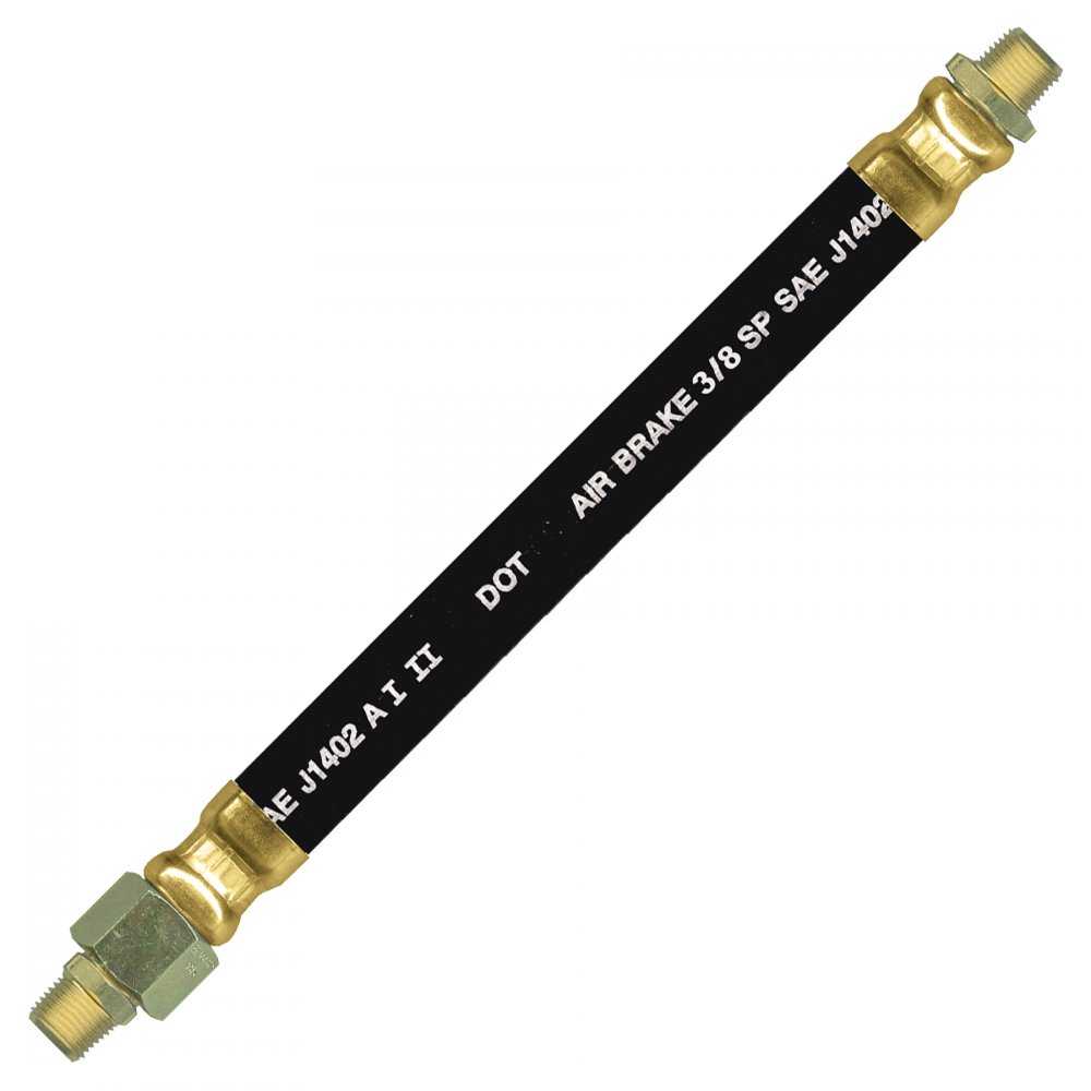 3/8 ID D.O.T. AIR BRAKE ASSY. 1/4 RIGID X 1/4 SW MALE PIPE