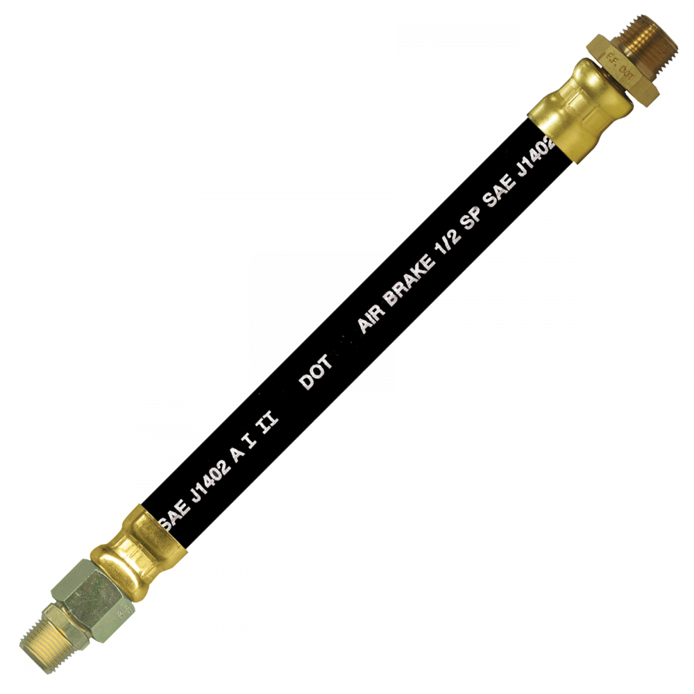 1/2 ID D.O.T. AIR BRAKE ASSY. 3/8 RIGID X 3/8 SW MALE PIPE