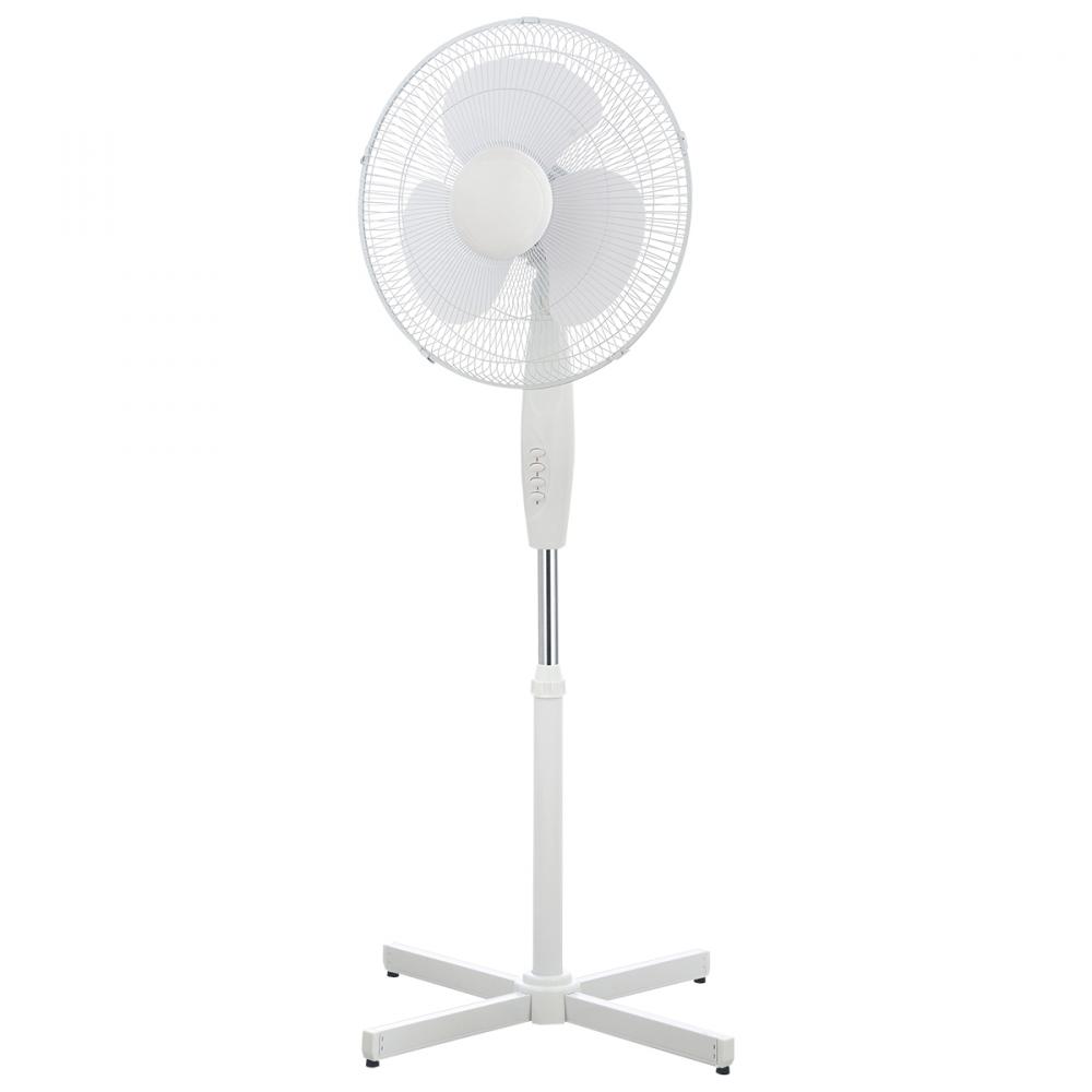 Oscillating Pedestal Fan 3-Speed Adjust Height 16in