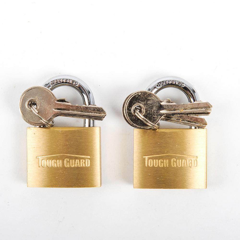 Padlock Brass 1 ½in 40mm Key Alike 2/pk