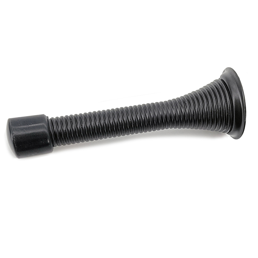 10pc Spring Door Stop 3in Black