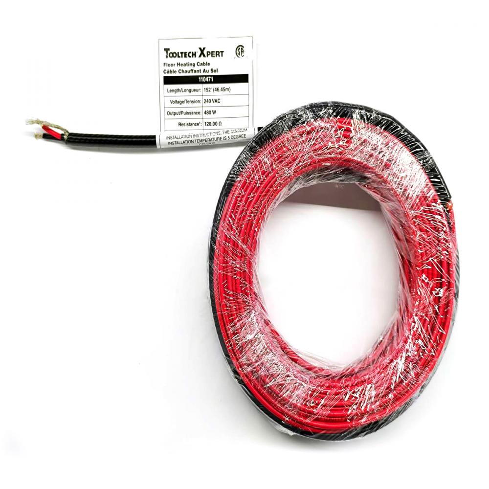 Floor Heating Cable 240V 190ft (58.06m) 600W