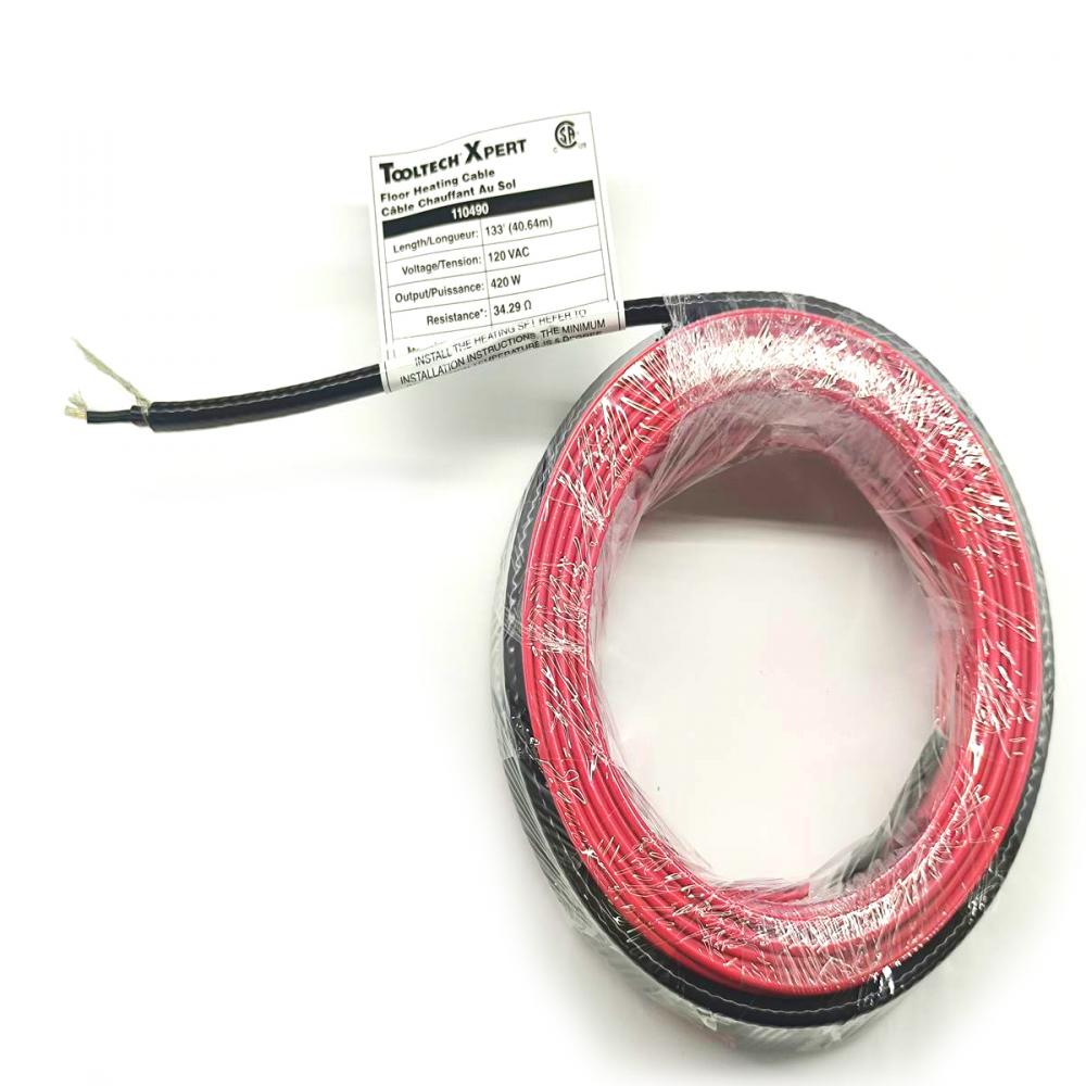 Floor Heating Cable 120V 133ft (40.64m) 420W