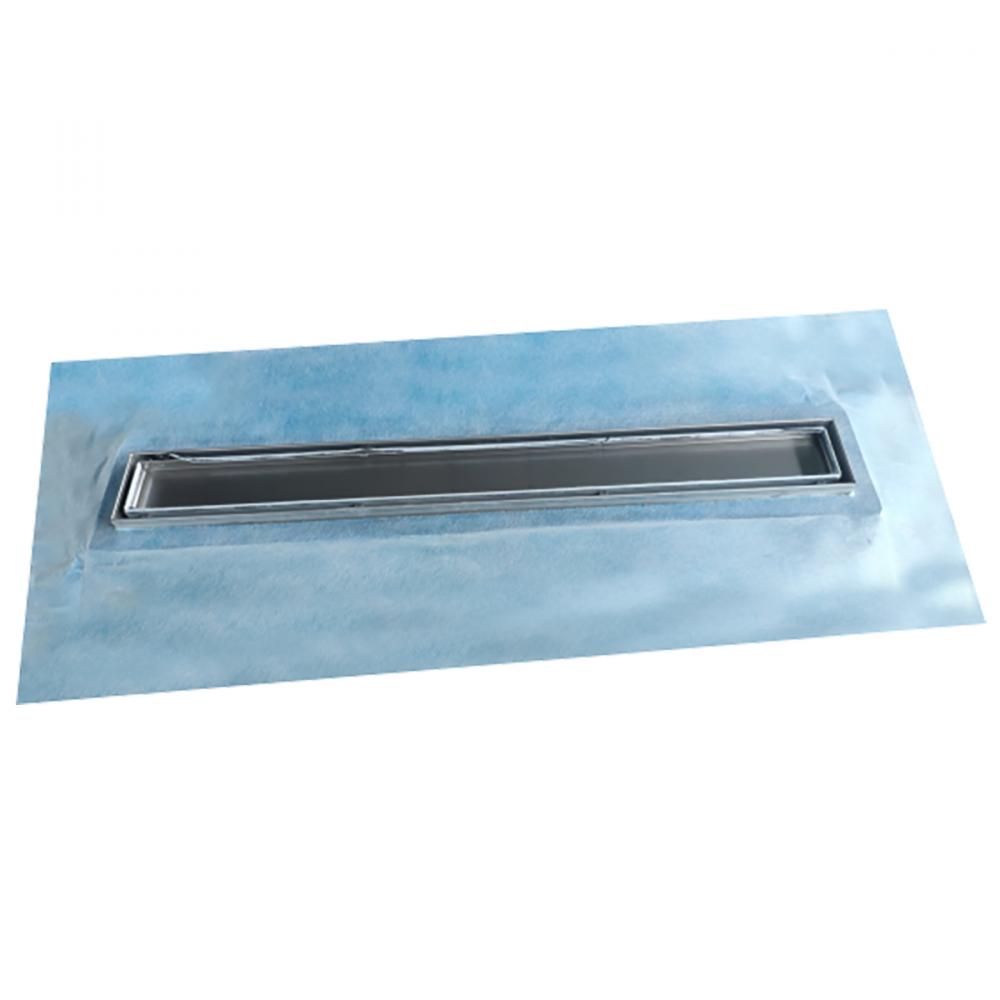 Waterproof Linear Shower Drain Tile-In With Flange 36in x 5 5/16in x 3 1/8in Stainless Steel