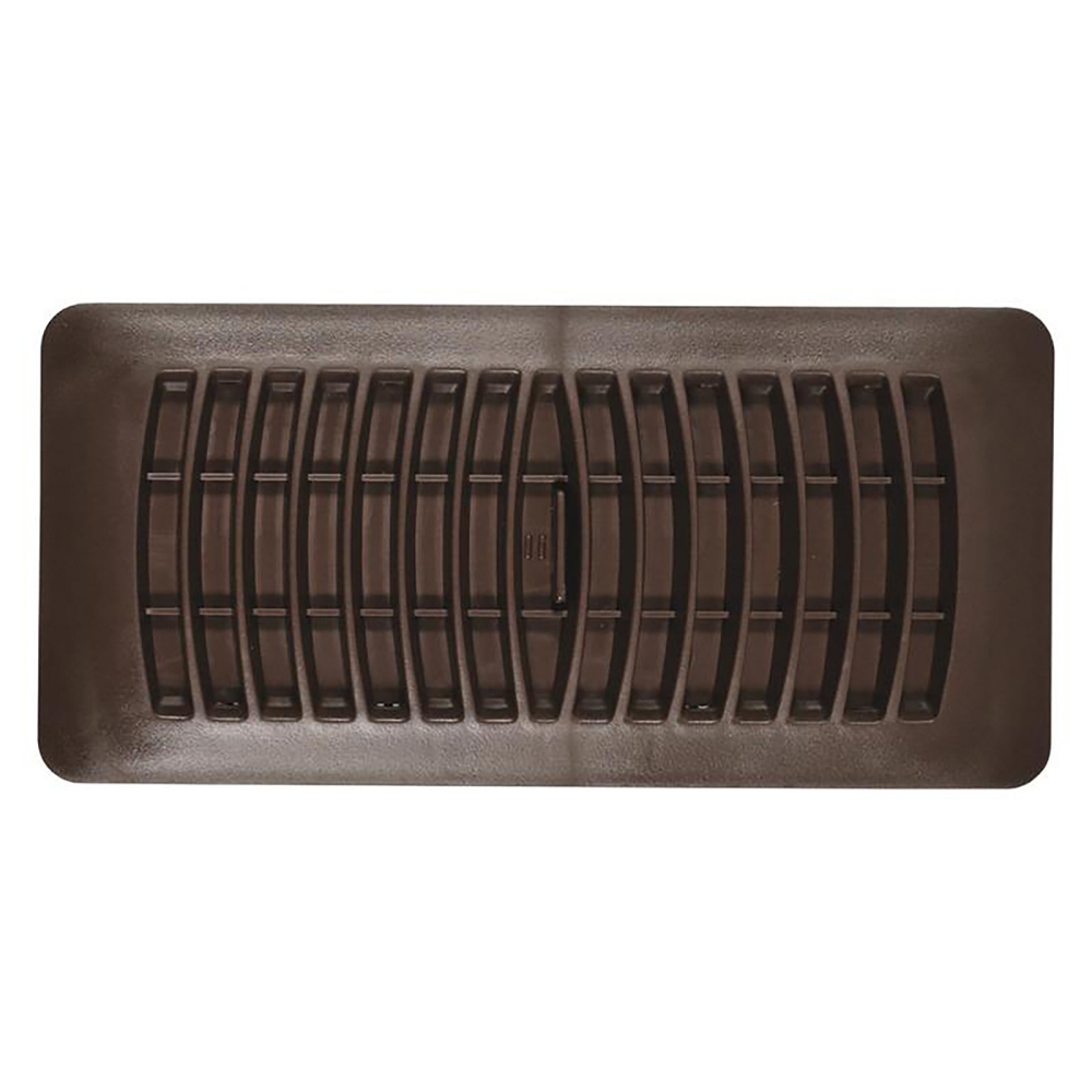 Floor Register Plastic 4 x 10in Brown