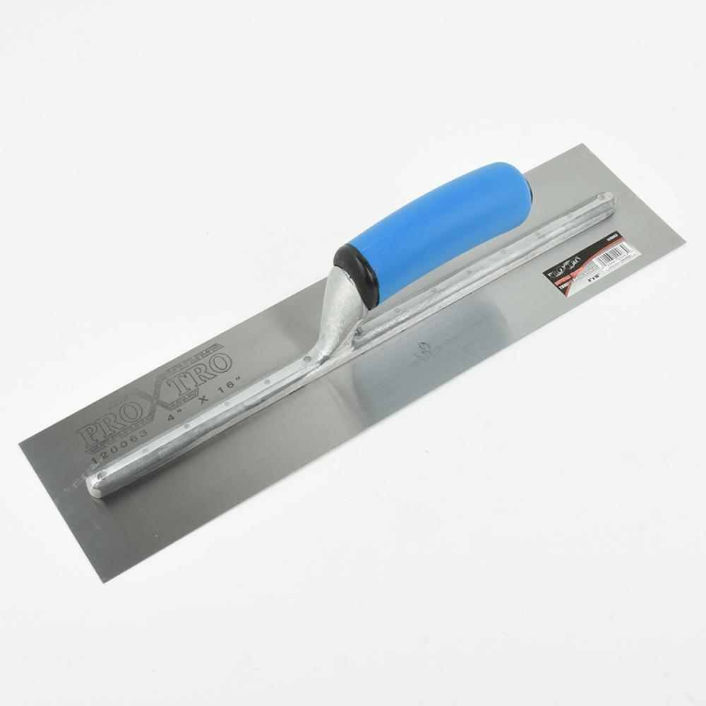 Trowel Drywall 4in x 16in Rubberized Grip