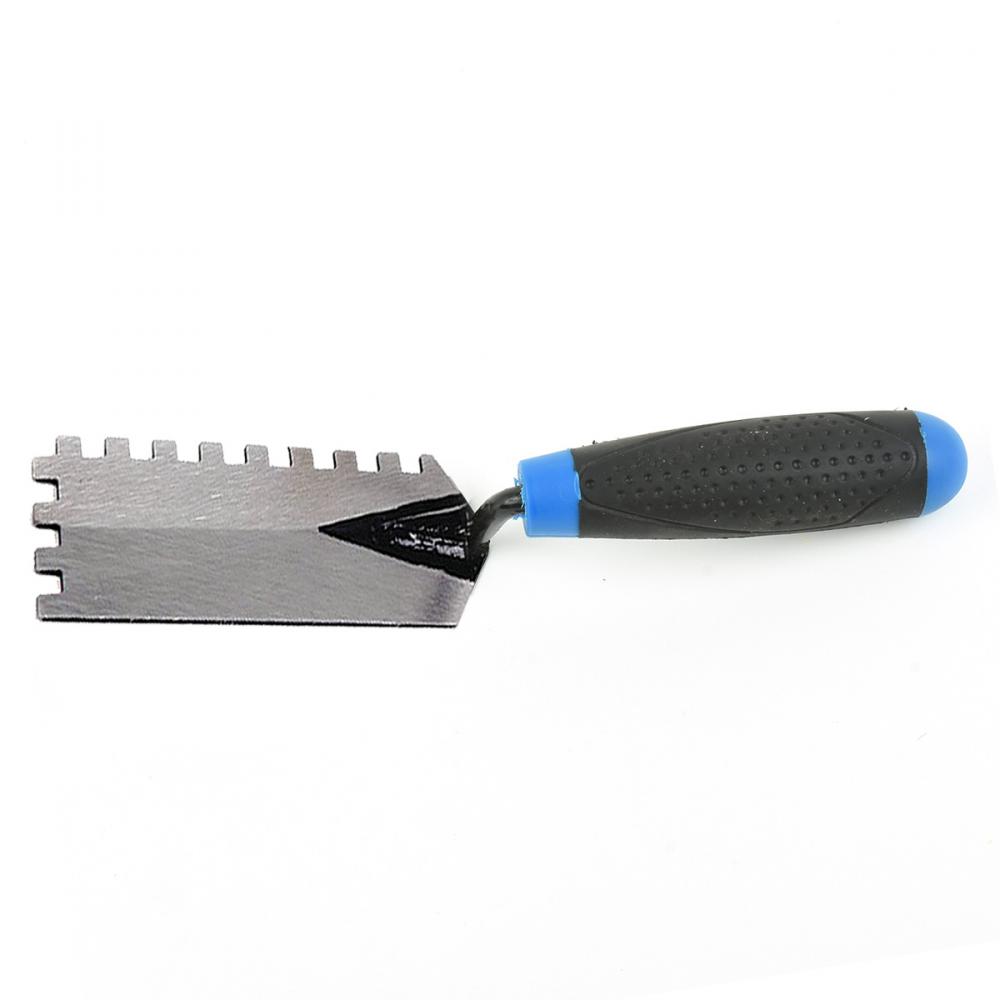 Trowel Margin 5in x 2in (¼in x ¼in SQ Notch) Blue Handle