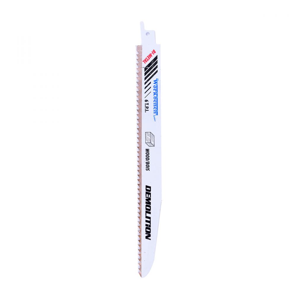 Reciprocating Saw Blade 9in x 1.78mm 6T Bi-Metal Demolition Wood