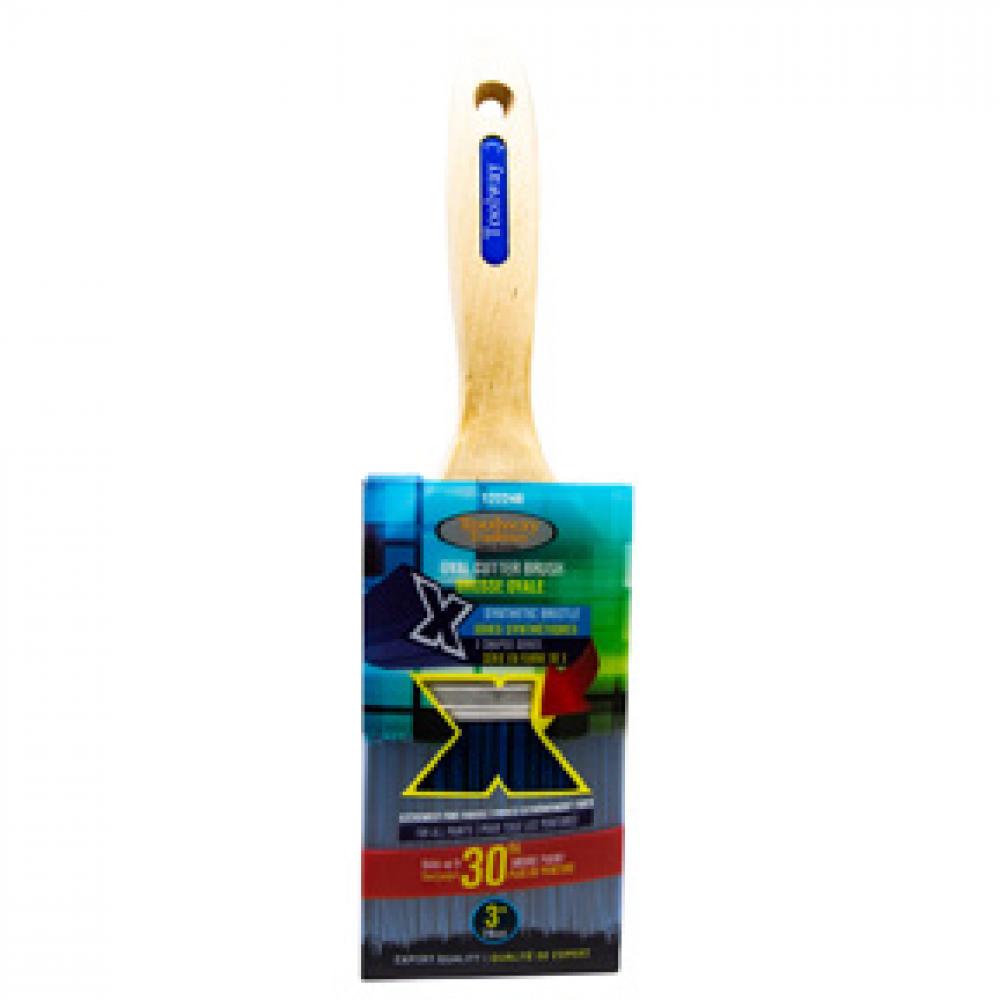 X-Series Oval Paint Brush Synthetic 3in