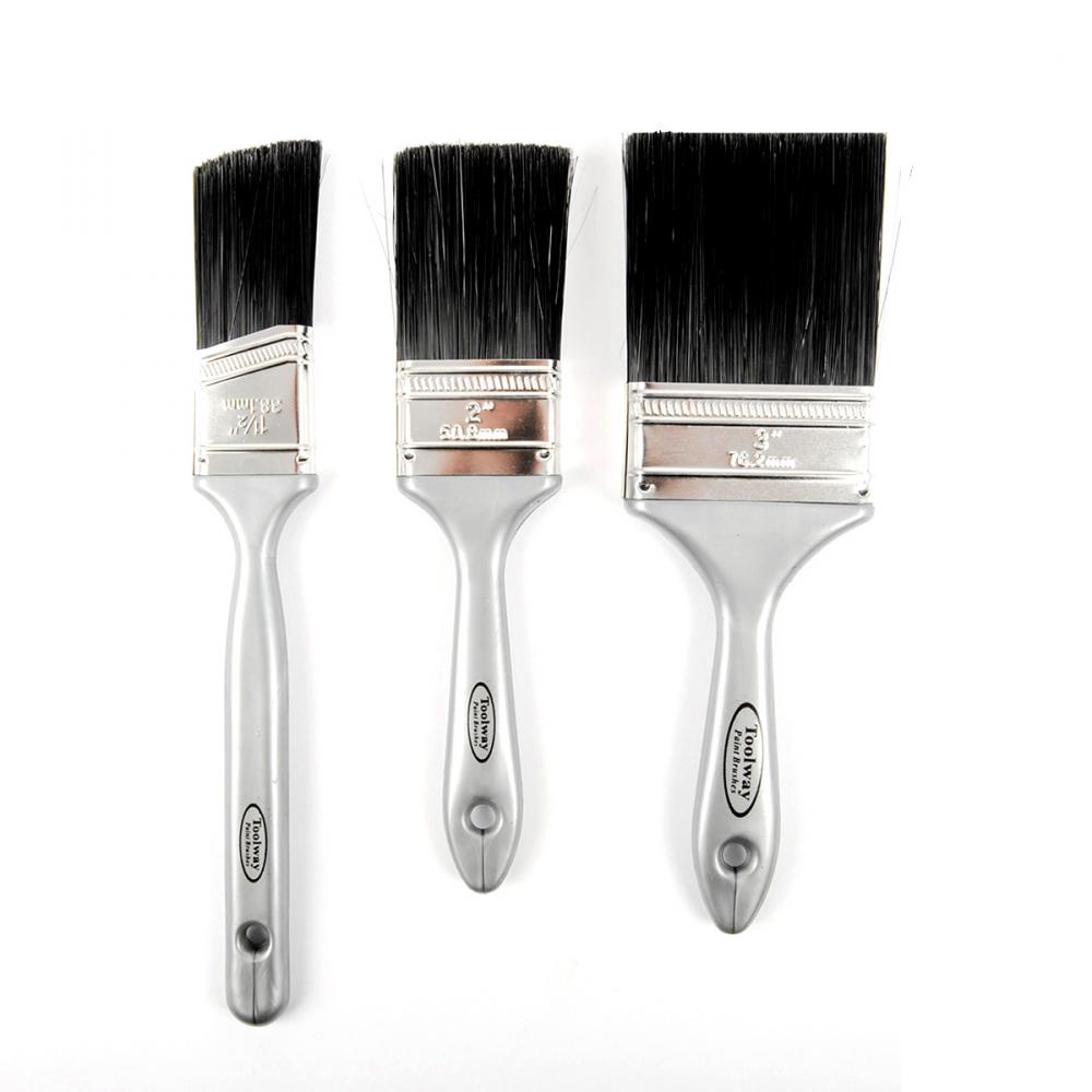 3PC Good Quality Nylon Polyester Paint Brushes Set (1½&#34;, 2&#34;, 3&#34;)