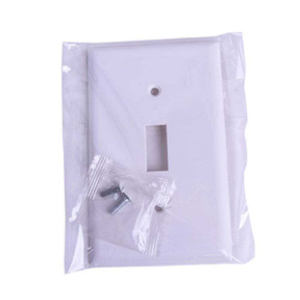 1 Gang Toggle Switch Plate White