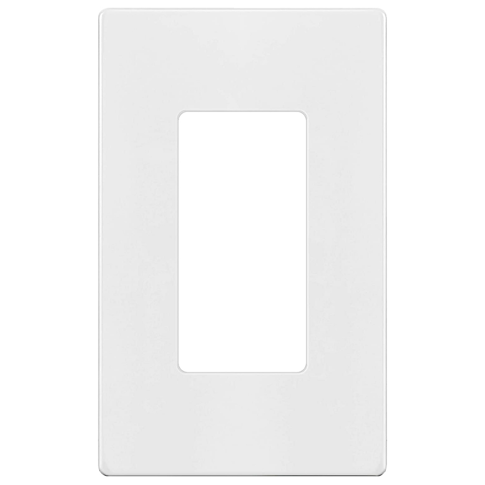 Decora 1-Gang Screwless Wall Plate White