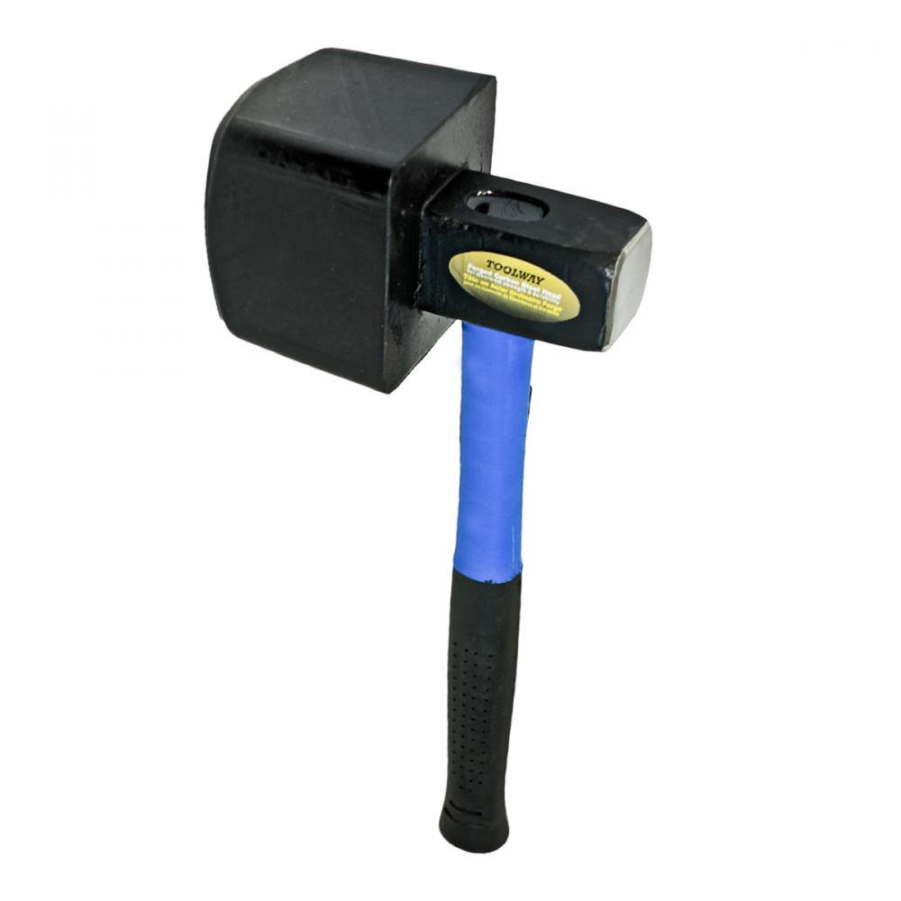 Rubber Mallet Sledge Hammer 2lb Fiberglass Handle