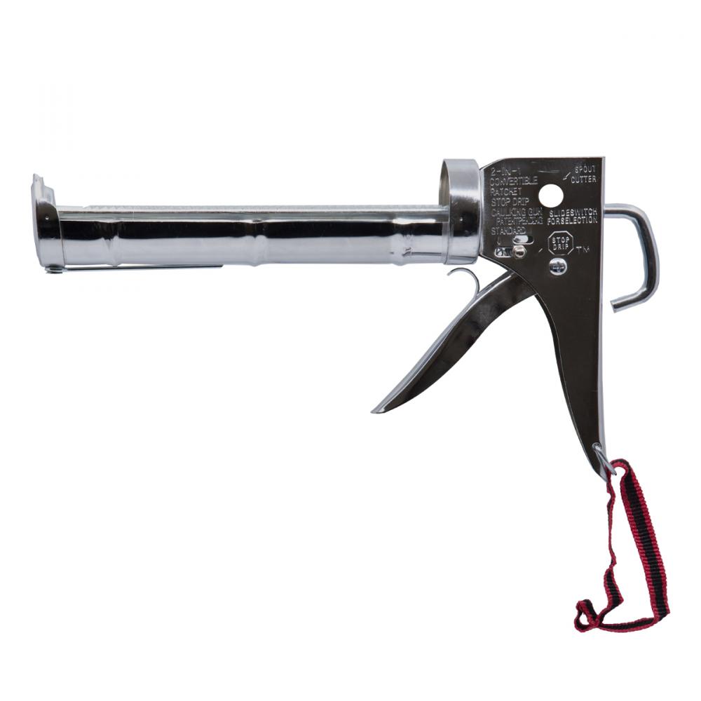 Cradle-Style Chrome Barrel Caulking Gun 9&#34;