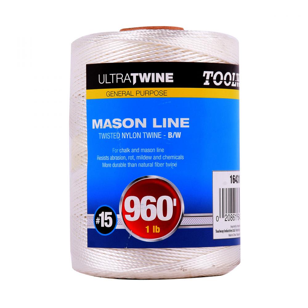 Twisted Nylon Twine #15 1lb 960ft White