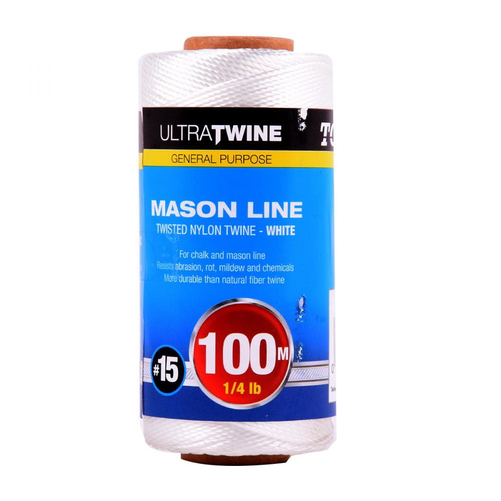 Braided Nylon Mason Line #18 1/4lb 100m/328ft White