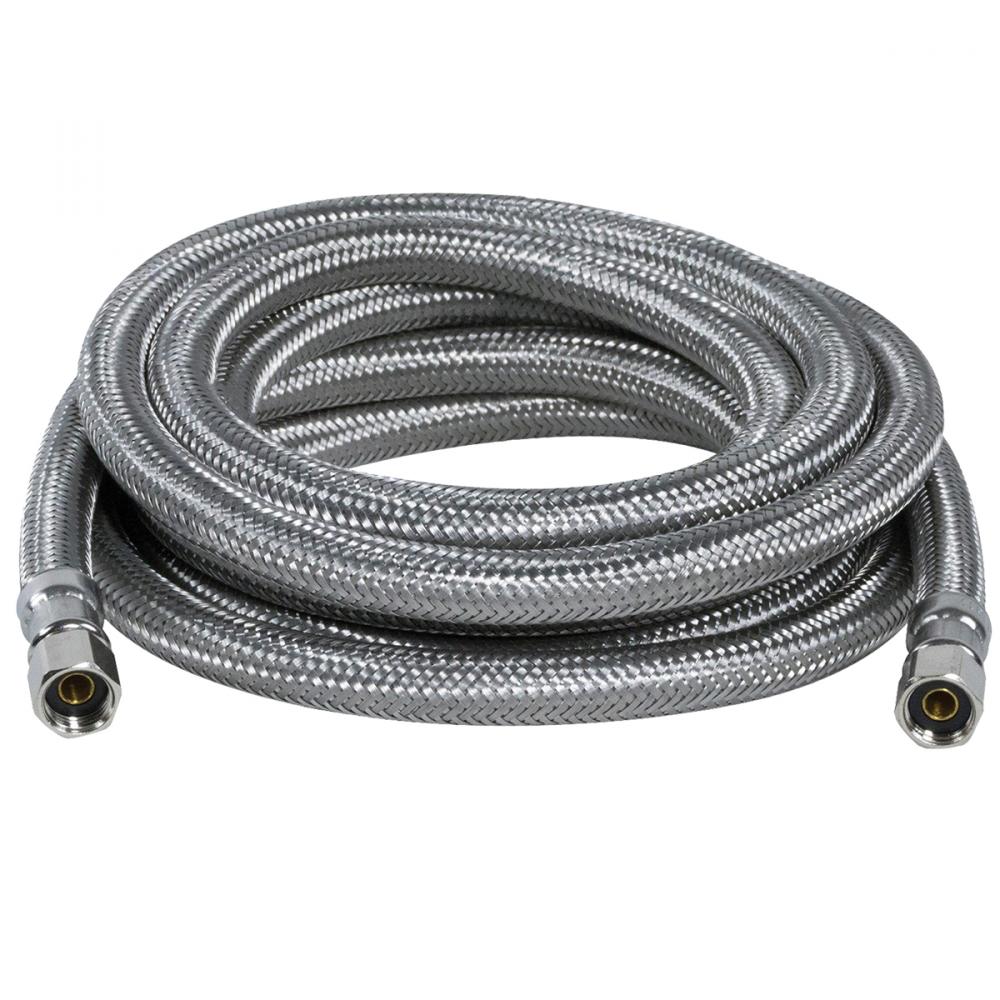 Flex Connector SS 1/4 Comp x 1/4 Comp x 10ft Ice Maker