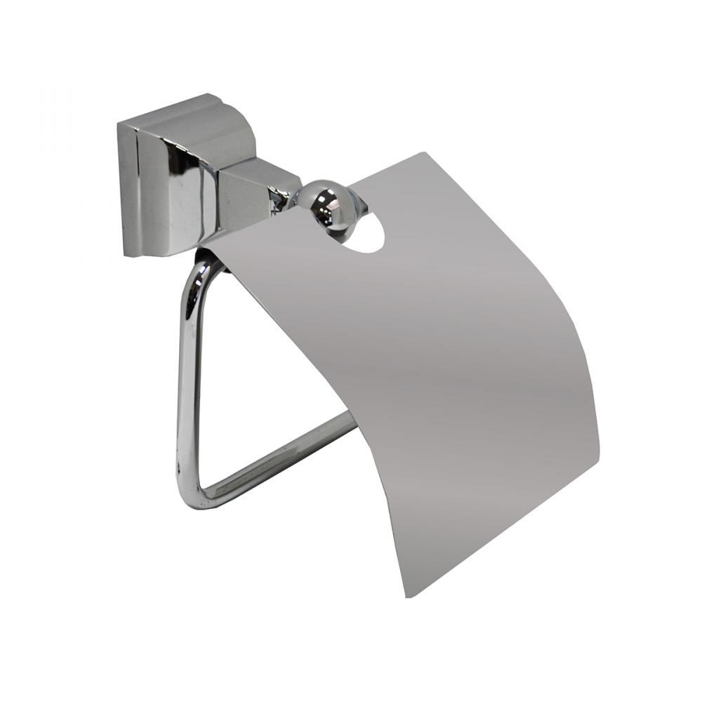 Promenade Toilet  Paper Holder with Cover Chrome