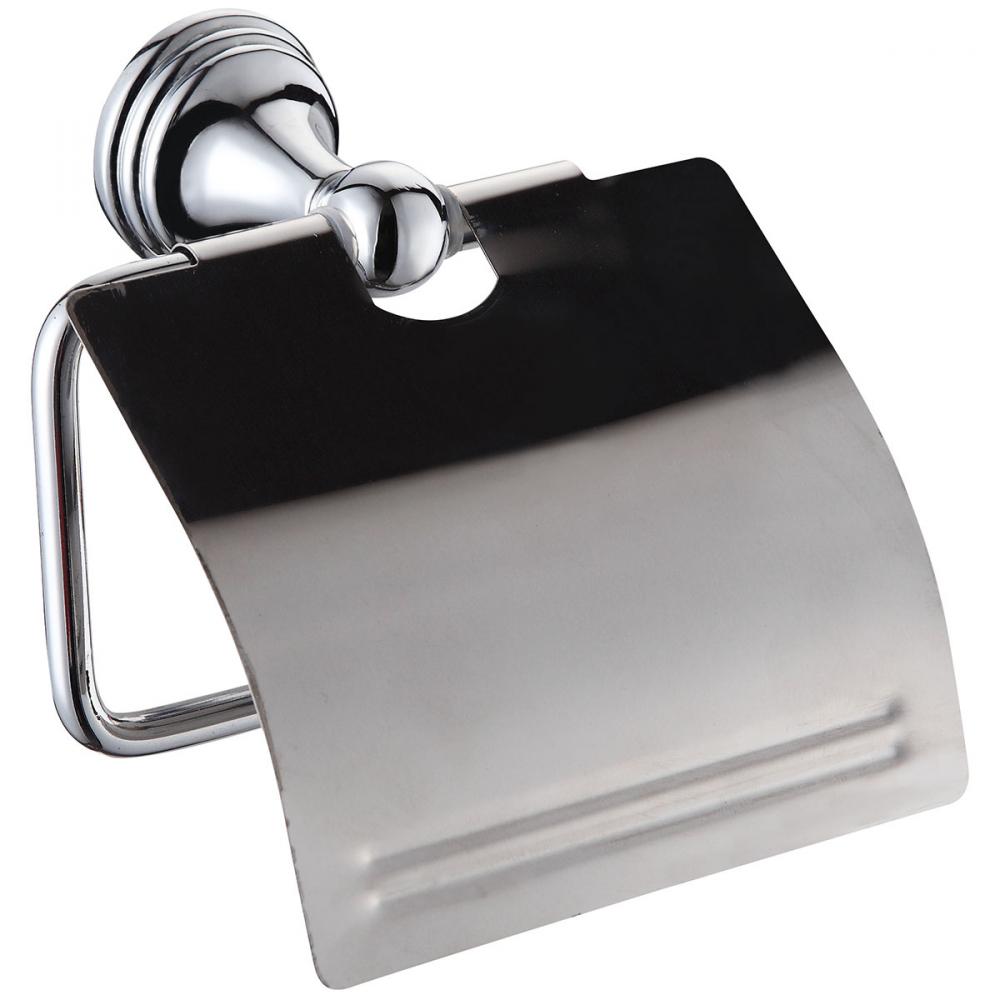 Toilet Paper Holder With Cover Chrome 5.3in