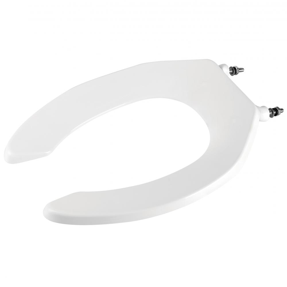 Toilet Seat Elongated No Cover White