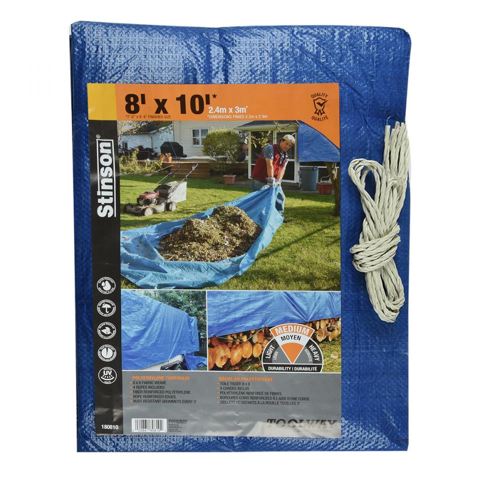 Tarpaulin 8ft x 10ft Blue