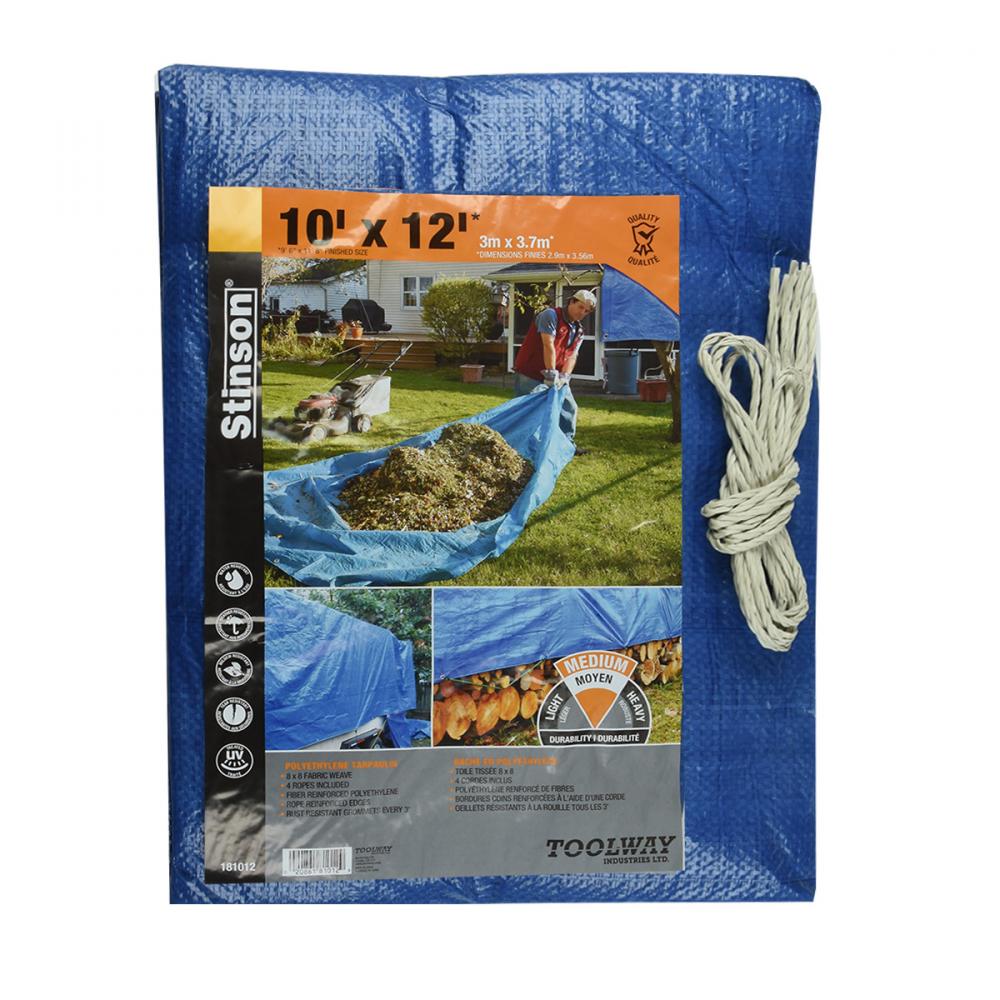 Tarpaulin 10ft x 12ft Blue