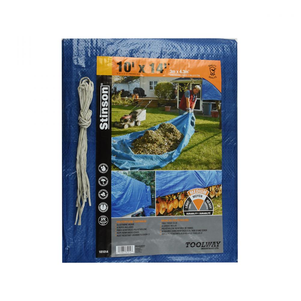 Tarpaulin 10ft x 14ft Blue