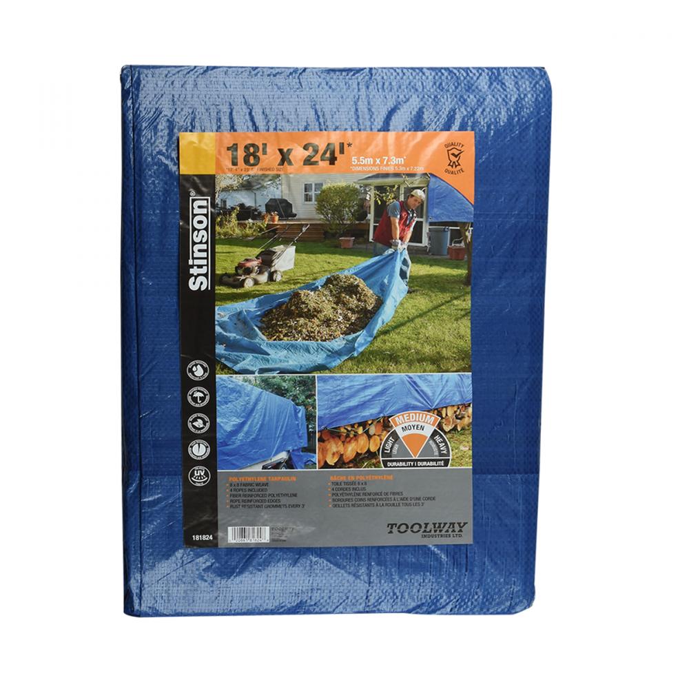 Tarpaulin 18ft x 24ft Blue