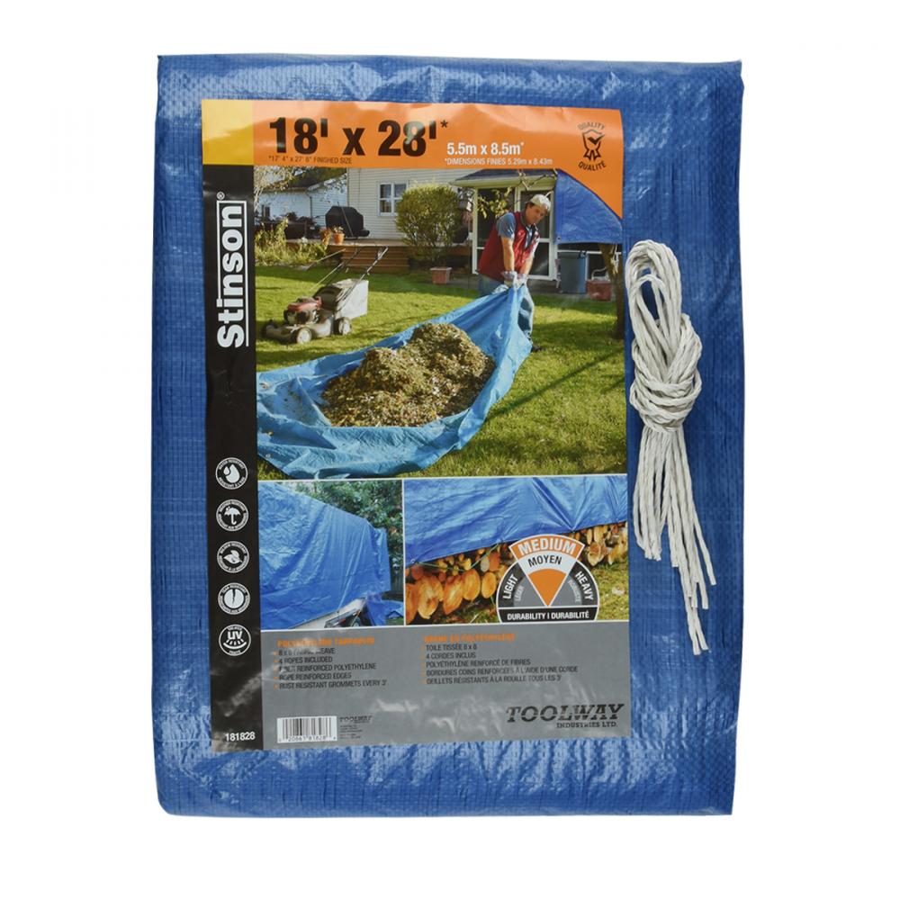 Tarpaulin 18ft x 28ft Blue