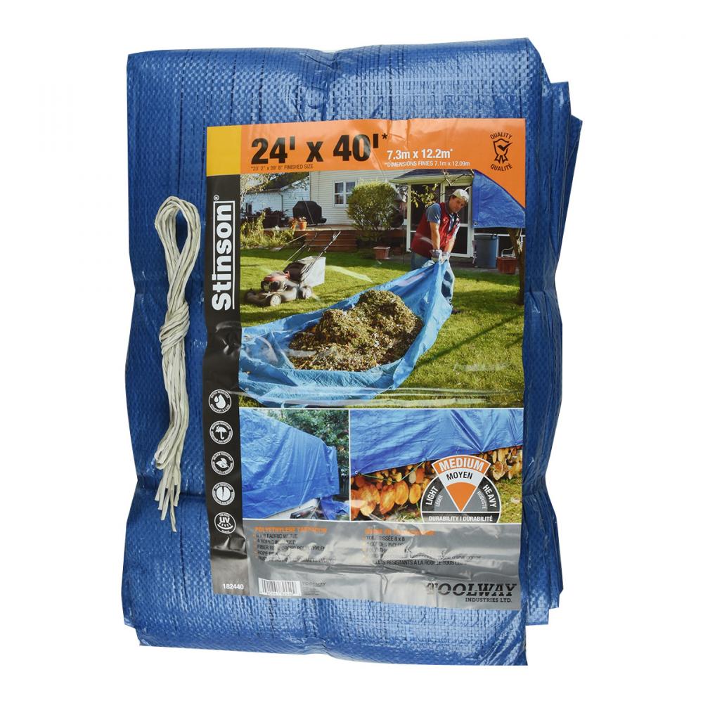 Tarpaulin 24ft x 40ft Blue