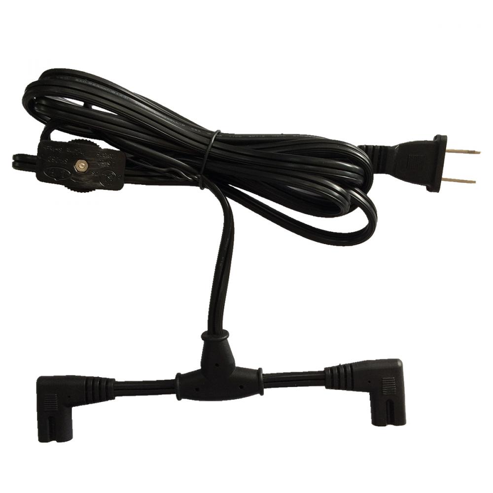 AC Power Cord only for EDJ/EDK Grow Light Fixtures One Switch for 2 Fixtures