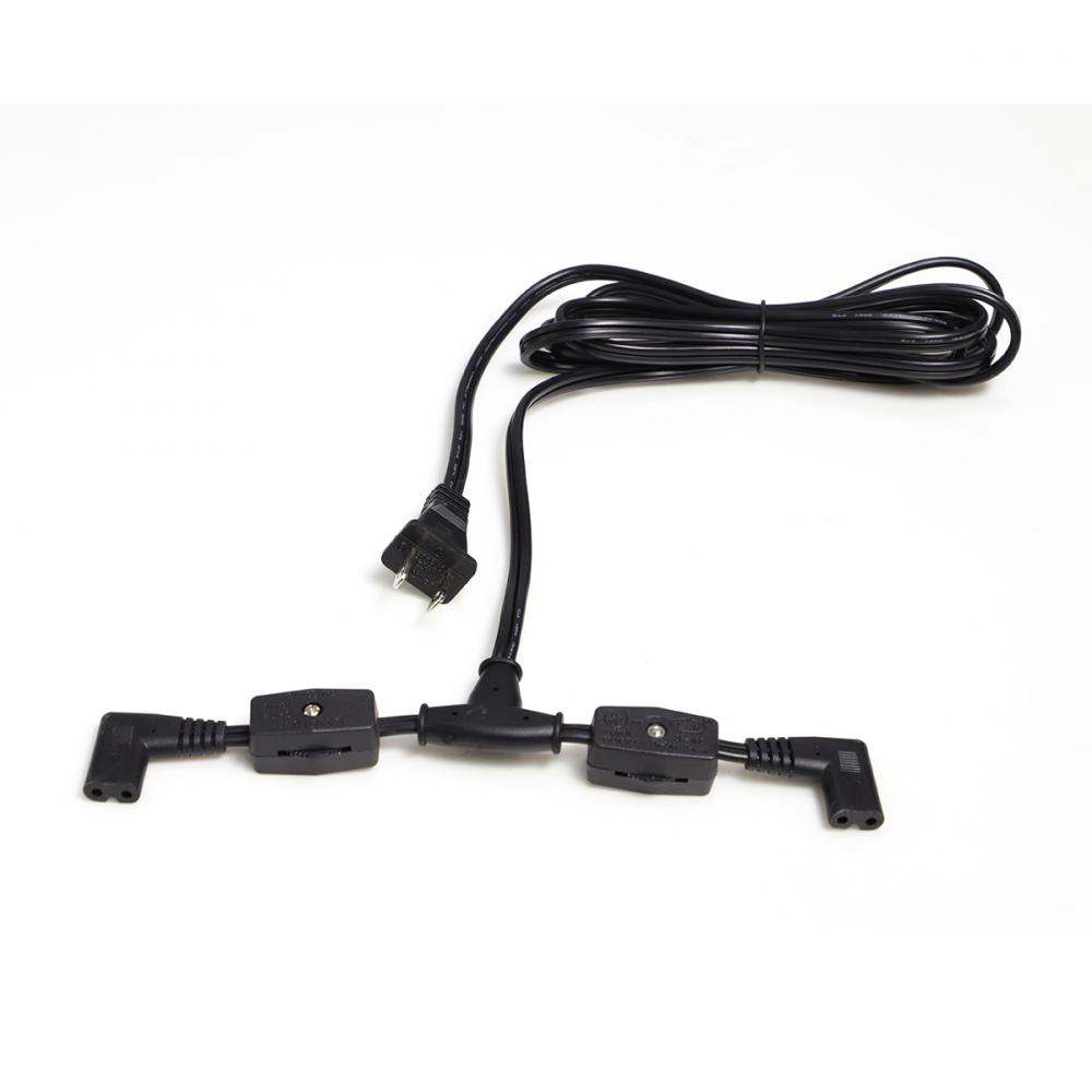 AC Power Cord only for EDJ/EDK Grow Light Fixtures Two Switch for 2 Fixtures