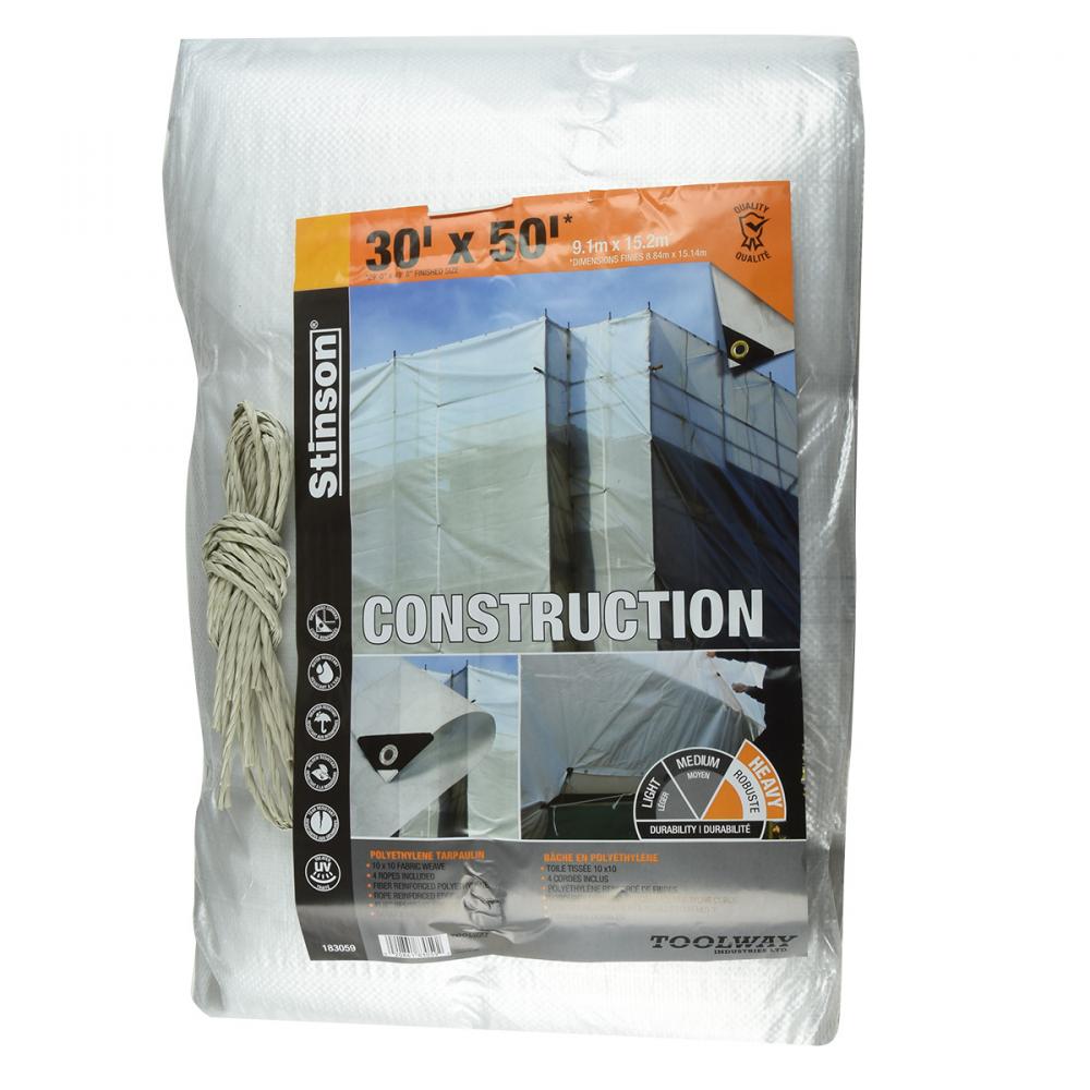 Tarpaulin 30ft x 50ft Clear HD