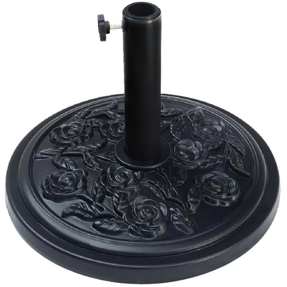 Market Umbrella Base Round PE/Cement Black