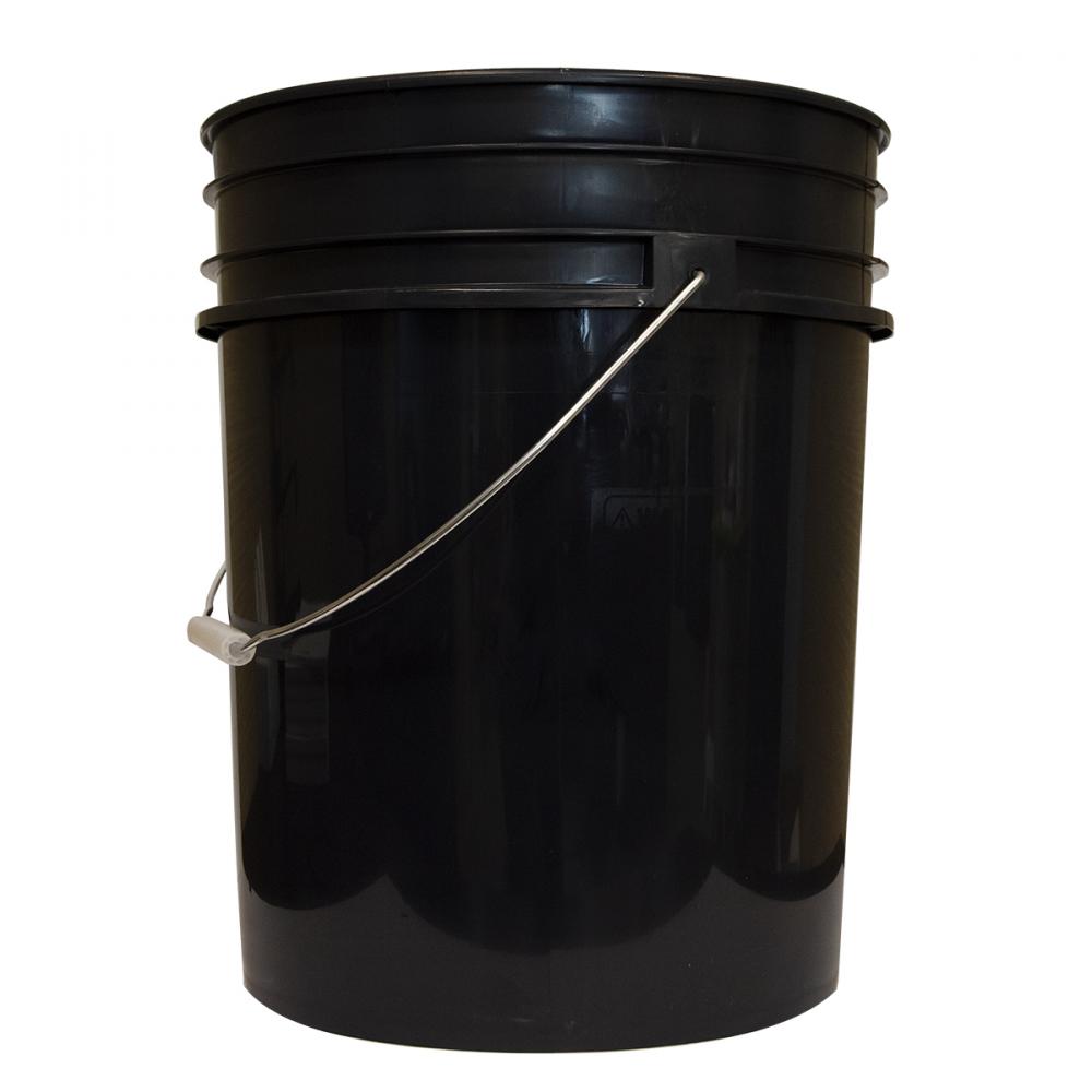 5 Gal Plastic Bucket Black 90mil