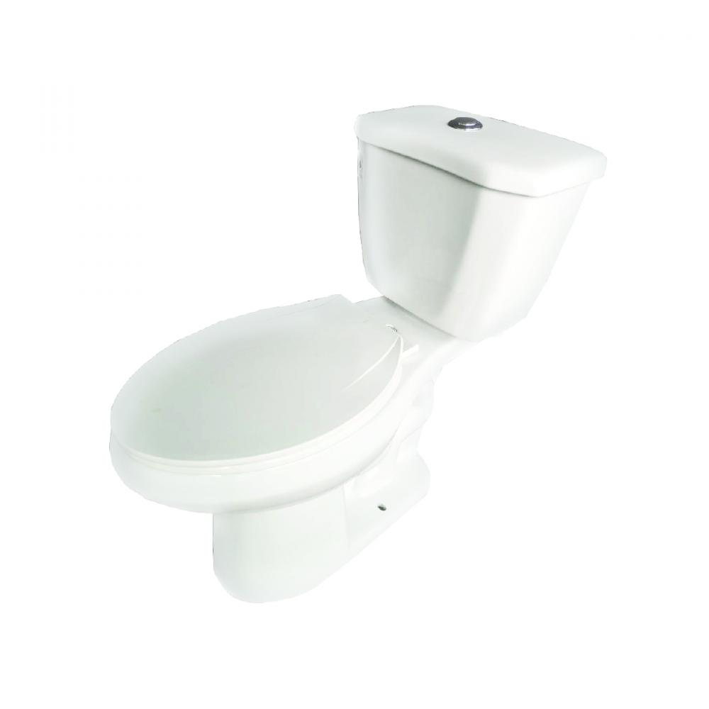 2-Piece Toilet Dual Flush 4L/6L Elongated Bowl White