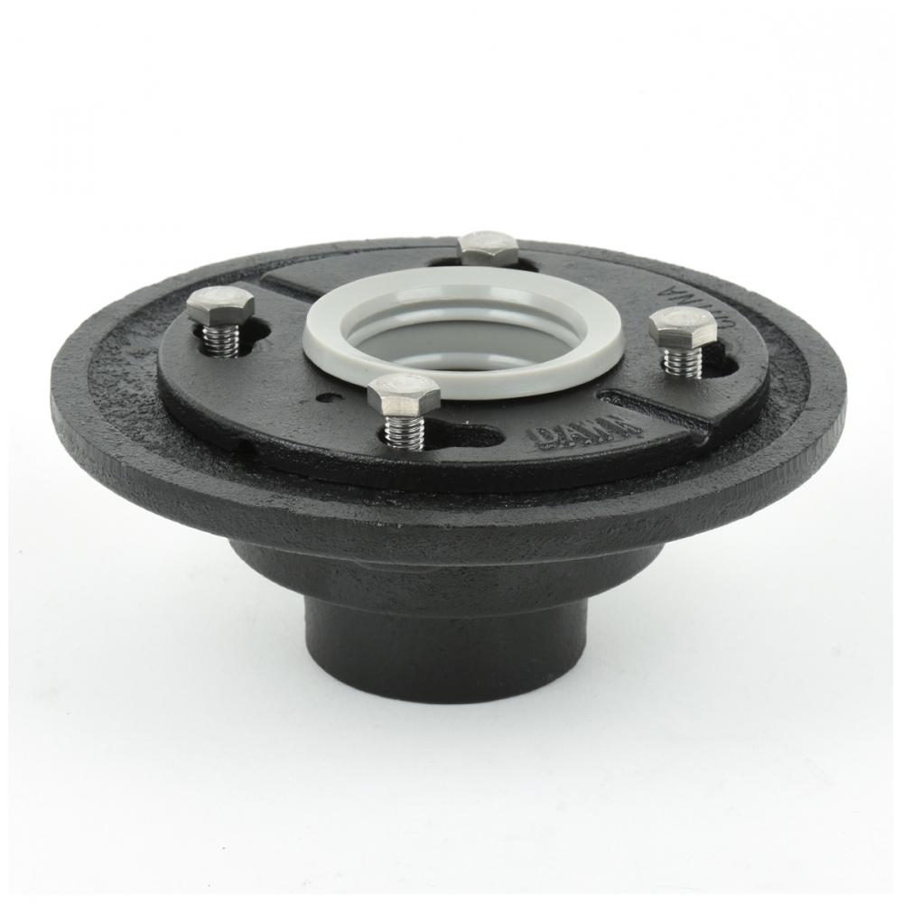 Cast Iron Round Shower Drain Base 2½in x 6- 5/8in x 3in