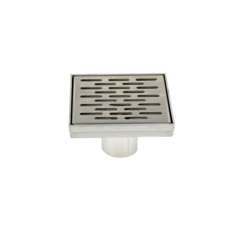 Square Shower Drain Grill Grid 2in 5-3/32  x 5-3/32x 3 1/8&#34; Stainless Steel