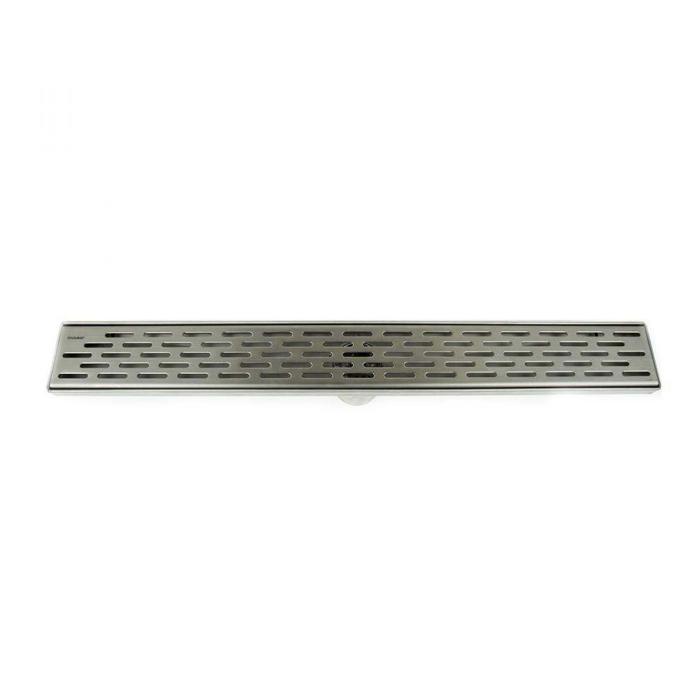 Linear Shower Drain Grill Grid 2in 24in x 3in x 3 1/8in