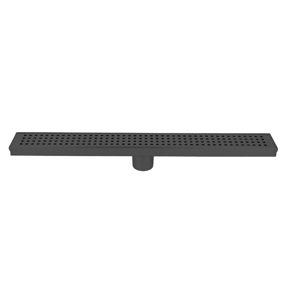 Linear Shower Drain Slot Grid 24&#34; x 2 3/4&#34; x 2 3/4&#34; Matte Black