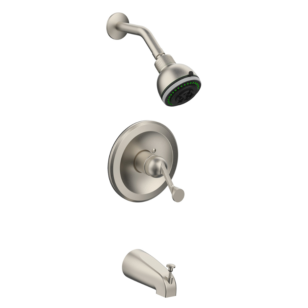 Tub & Shower Faucet 1-Handle Brushed Nickel