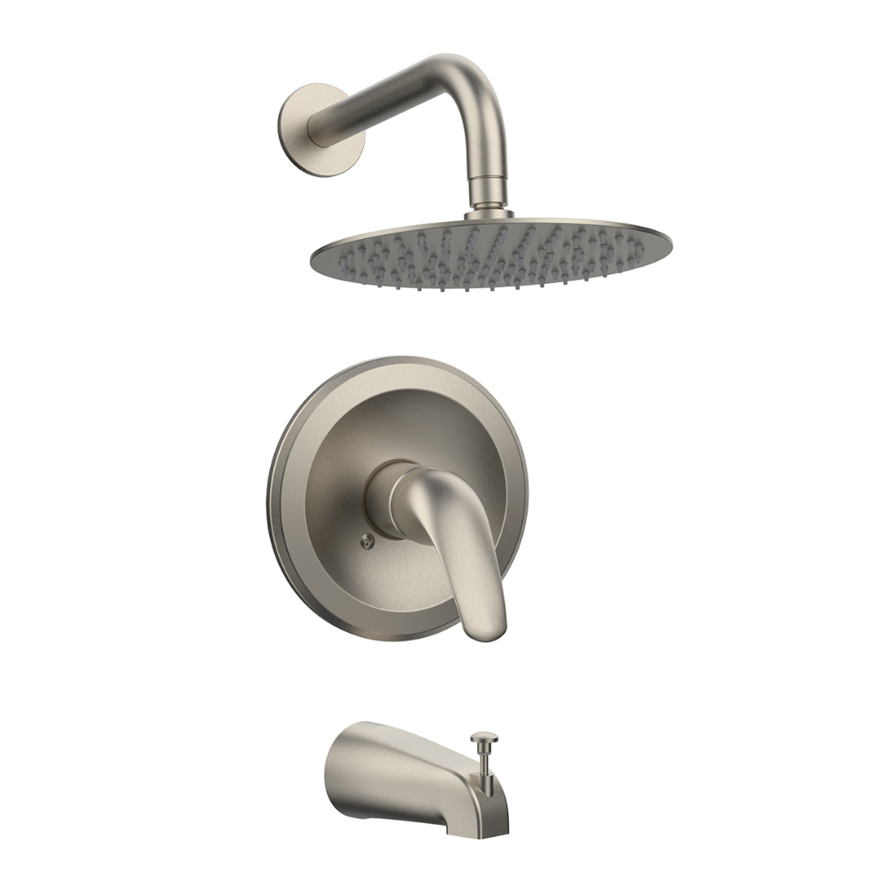 Tub & Shower Faucet 1-Handle Brushed Nickel