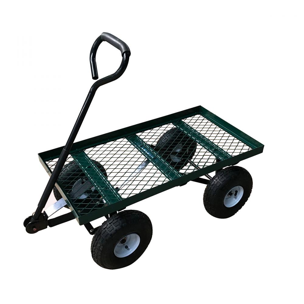 Steel Flat Mesh Garden Wagon Pneumatic Tires 34in x18in