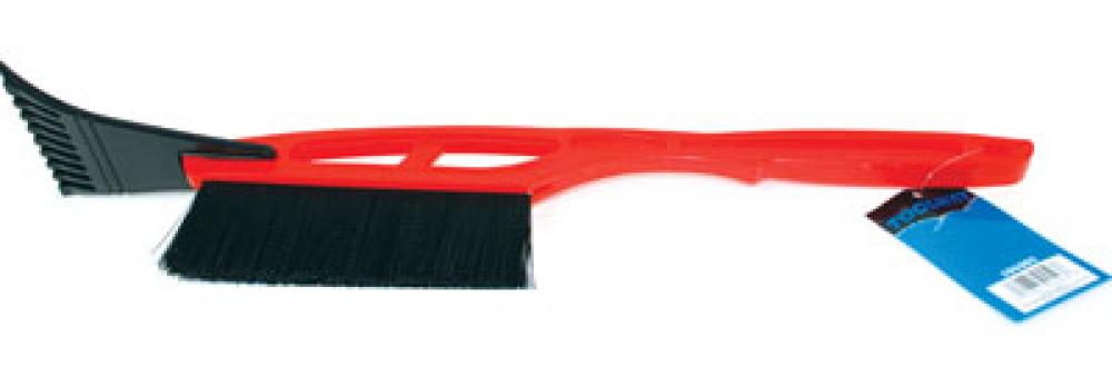 Snow Brush Plastic Handle with Ice Scraper 20-1/2&#34;  Red&Black