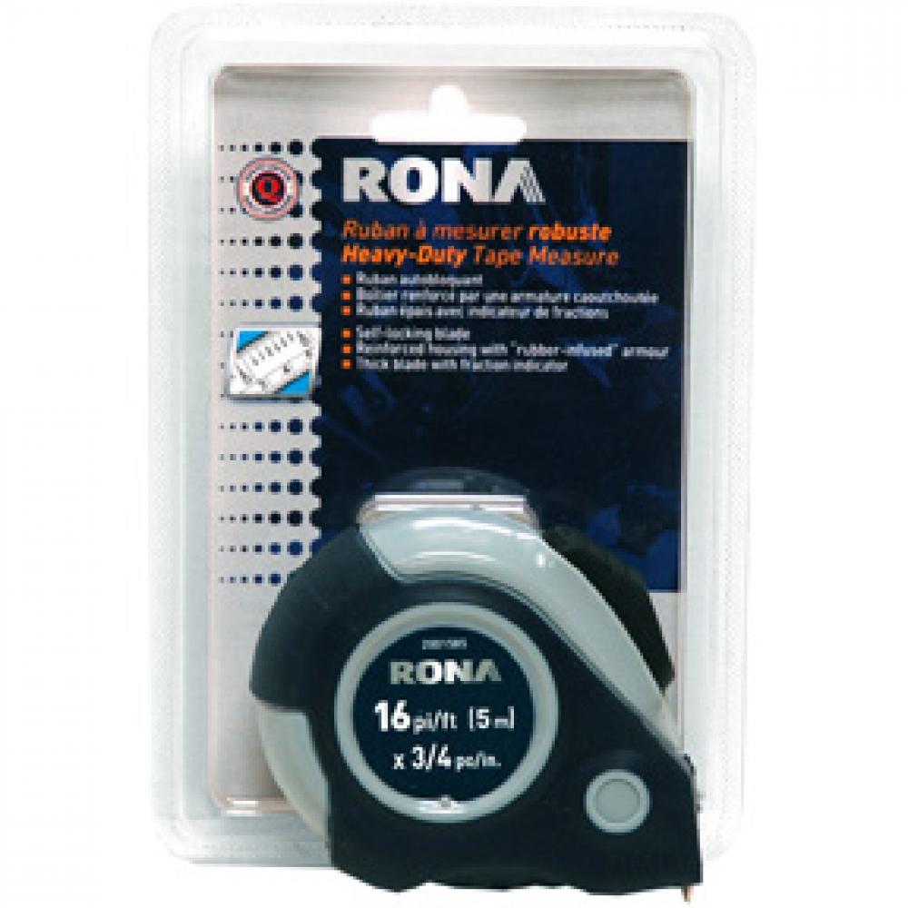 Tape Measure 16ft/5m x 3/4in Metric/Imperial Rona Heavy Duty