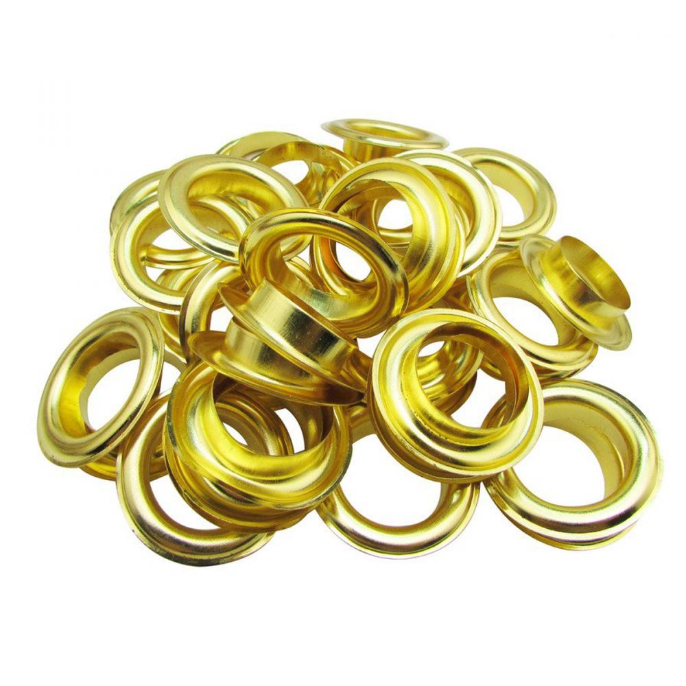 Brass Eyelet Grommets for Tarps 3/8in 50Pk